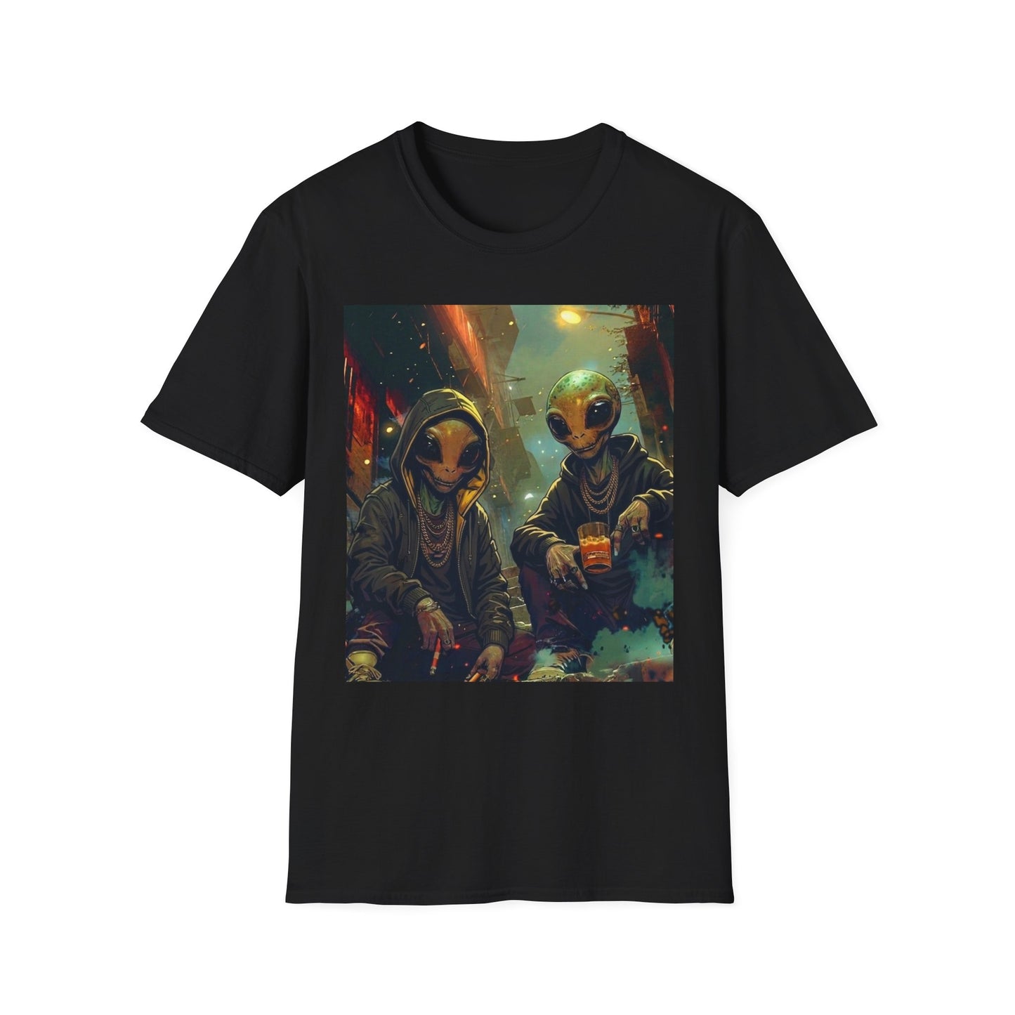 Alien Skaters- Retro Sci‑Fi Streetwear Graphic Tee
