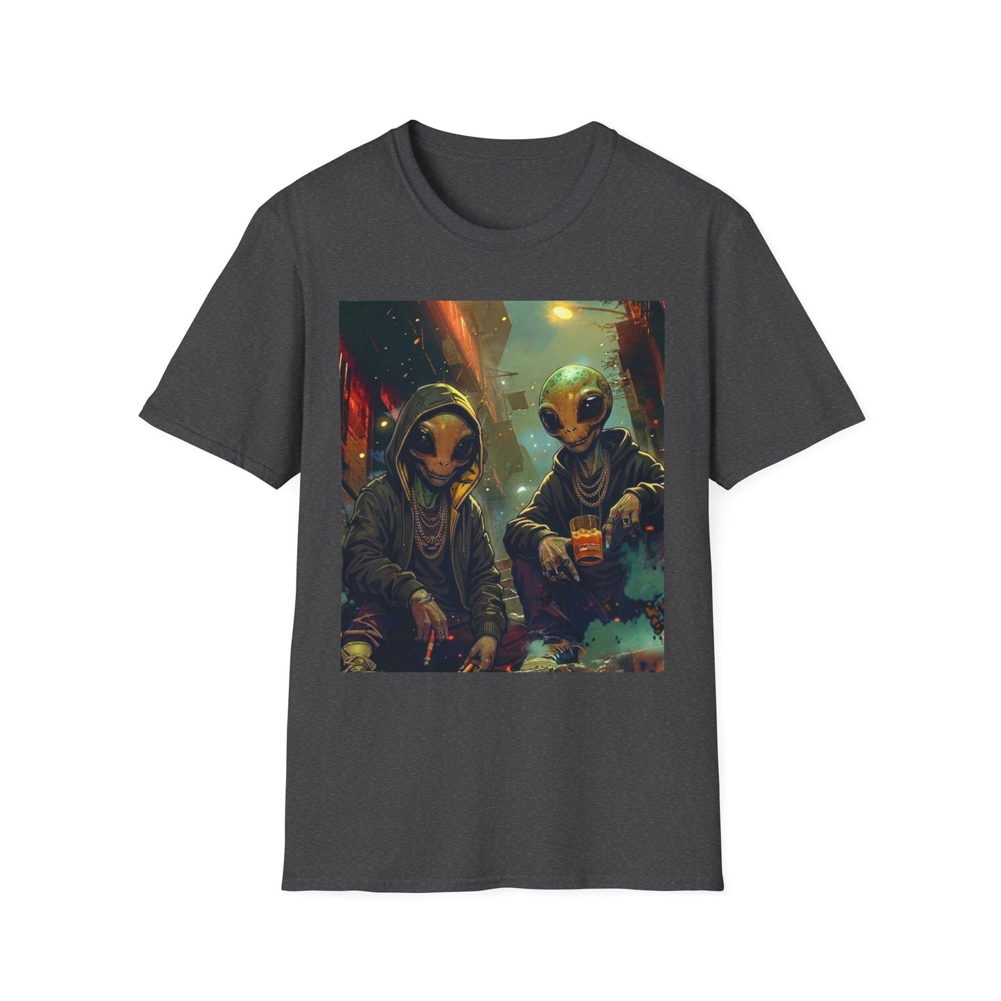Alien Skaters- Retro Sci‑Fi Streetwear Graphic Tee