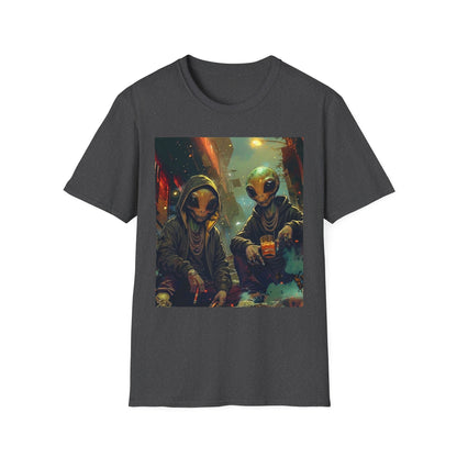 Alien Skaters- Retro Sci‑Fi Streetwear Graphic Tee