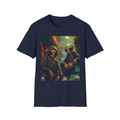 Alien Skaters- Retro Sci‑Fi Streetwear Graphic Tee