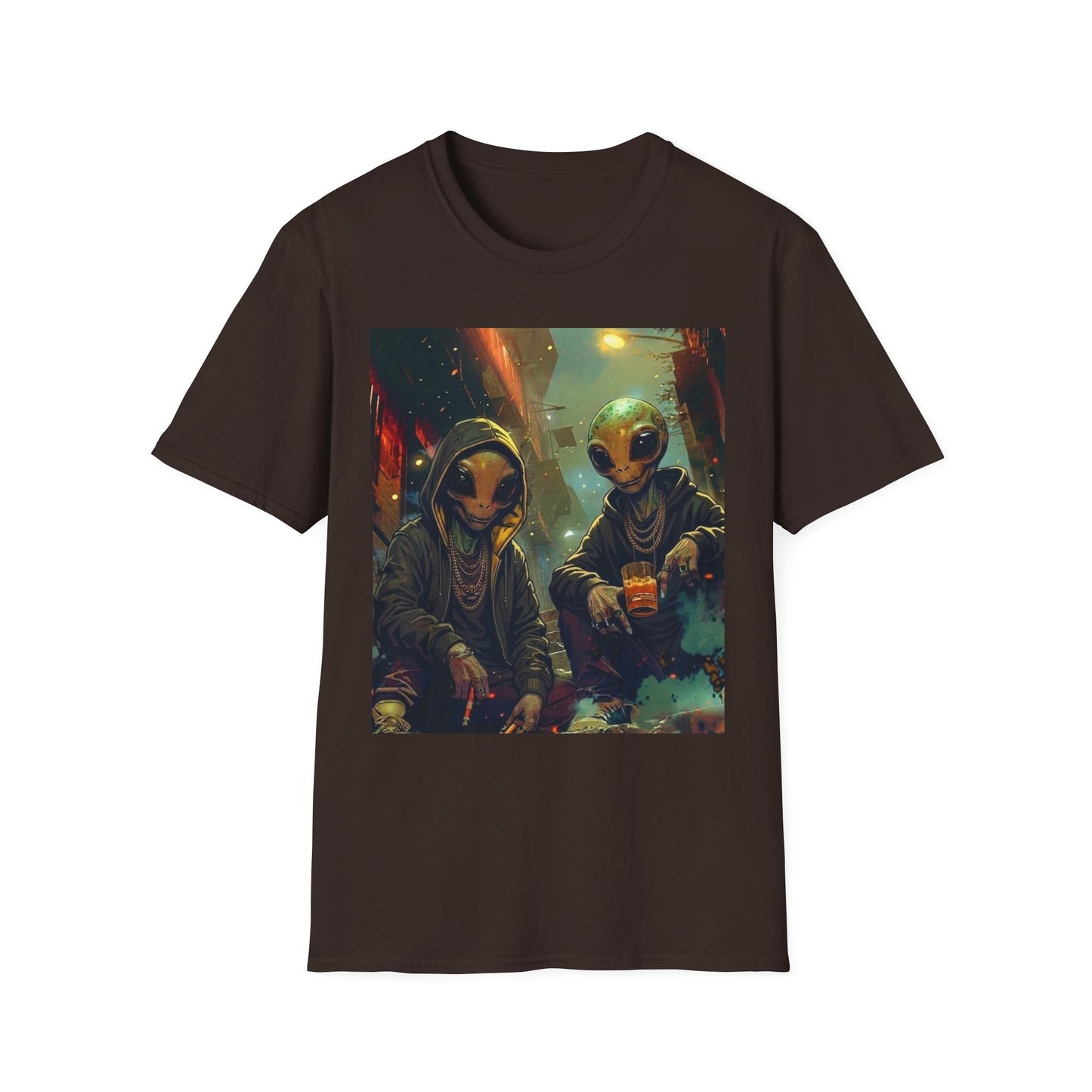Alien Skaters- Retro Sci‑Fi Streetwear Graphic Tee