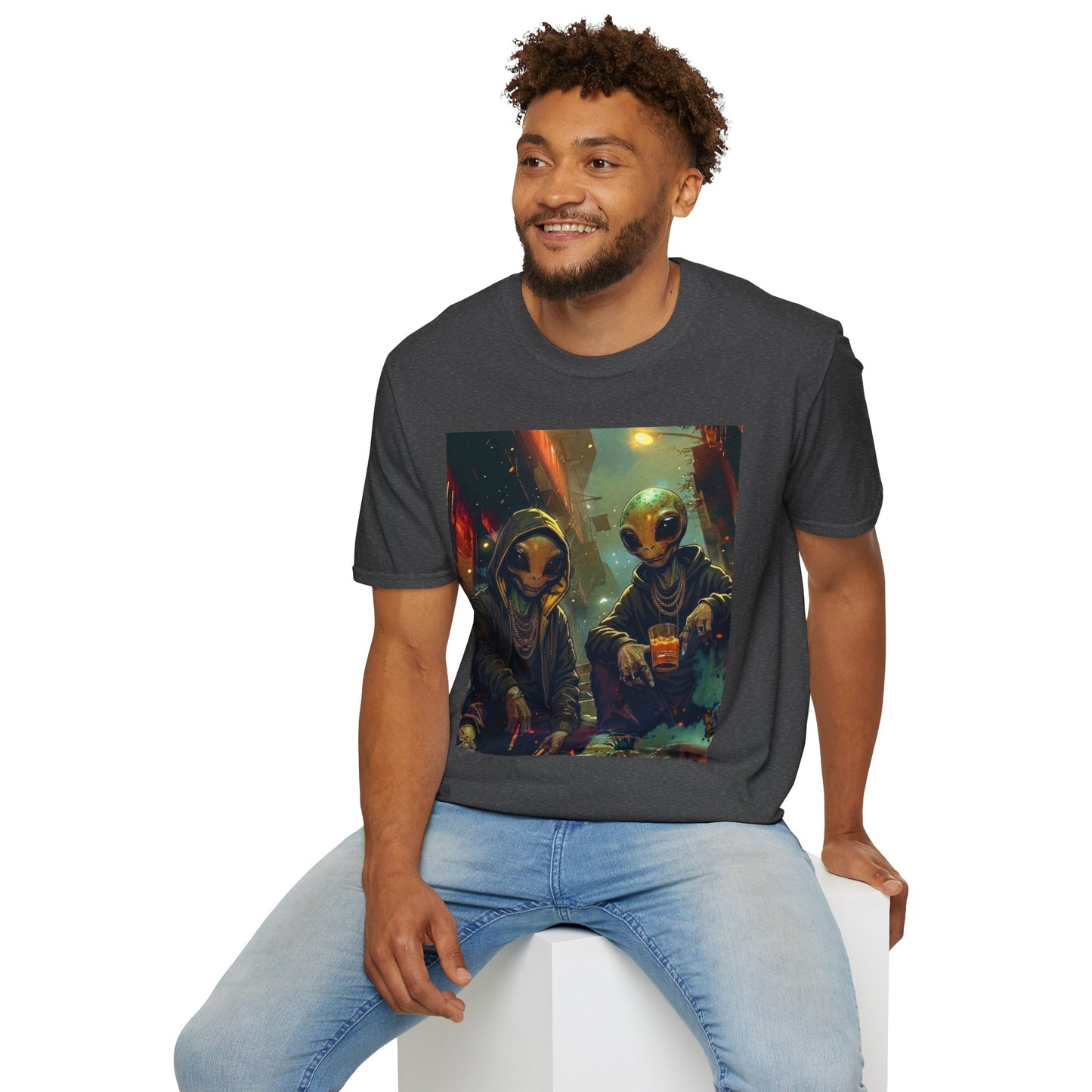 Alien Skaters- Retro Sci‑Fi Streetwear Graphic Tee