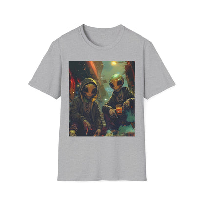 Alien Skaters- Retro Sci‑Fi Streetwear Graphic Tee
