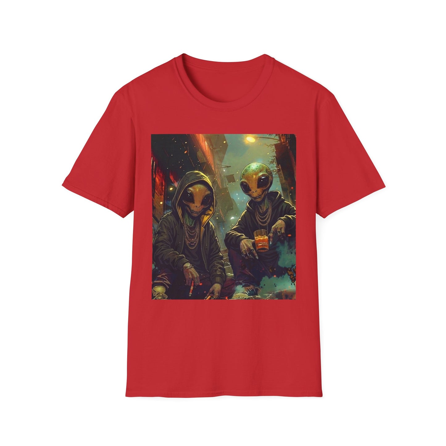 Alien Skaters- Retro Sci‑Fi Streetwear Graphic Tee