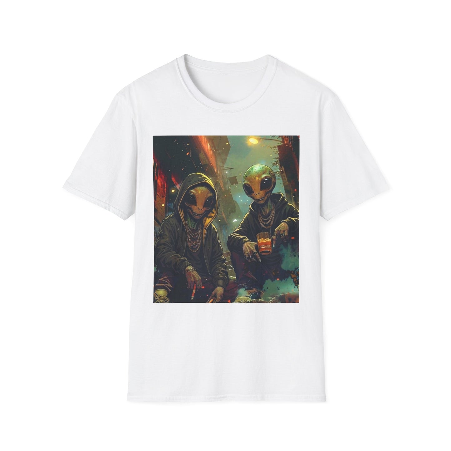 Alien Skaters- Retro Sci‑Fi Streetwear Graphic Tee